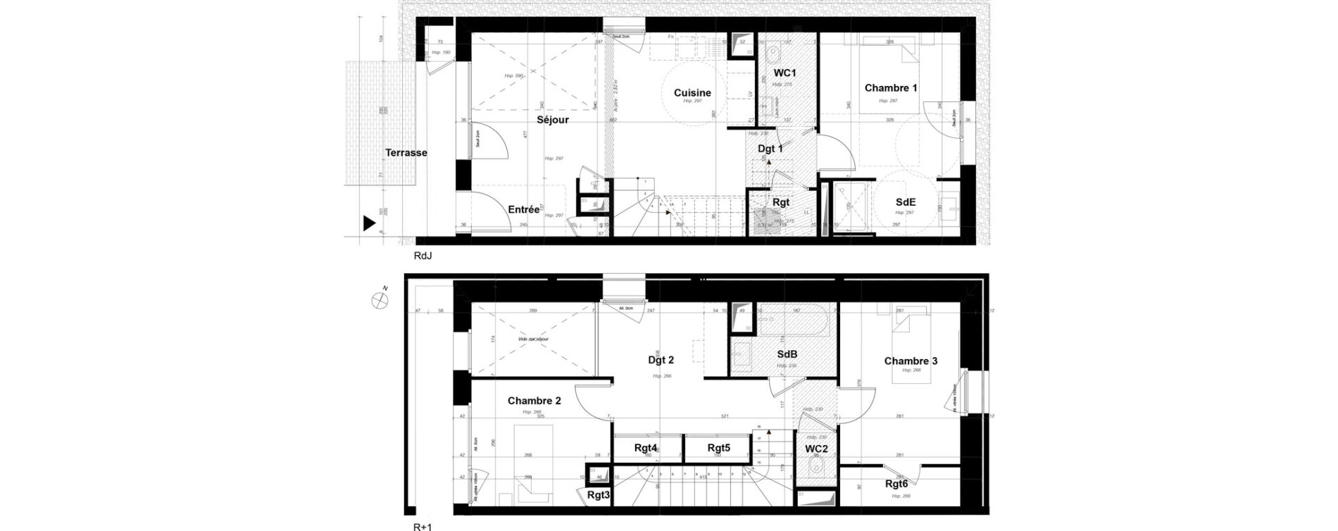 Duplex T4 de 89,10 m2 &agrave; Ambilly Etoile