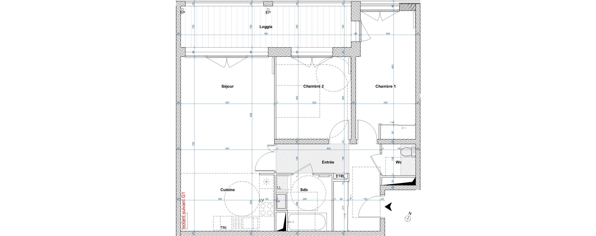 Appartement T3 de 74,40 m2 &agrave; Ambilly Etoile