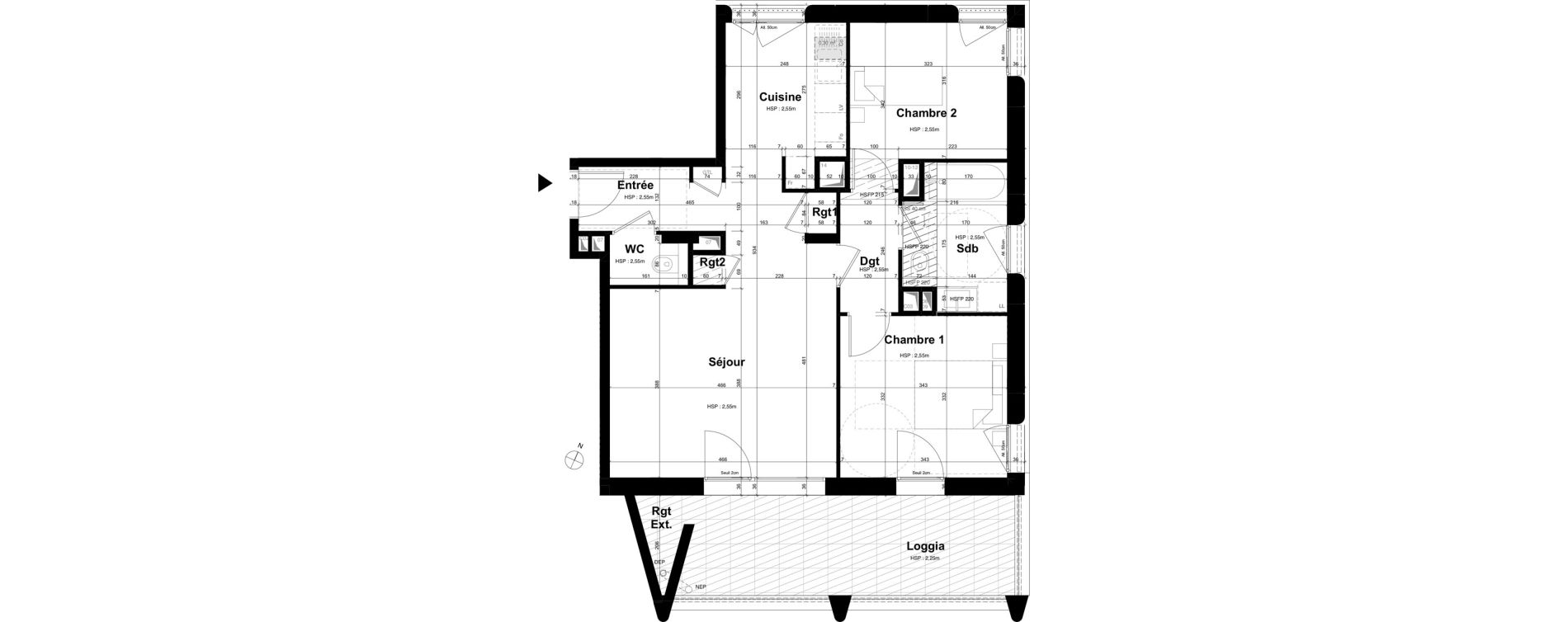 Appartement T3 de 65,88 m2 &agrave; Ambilly Etoile