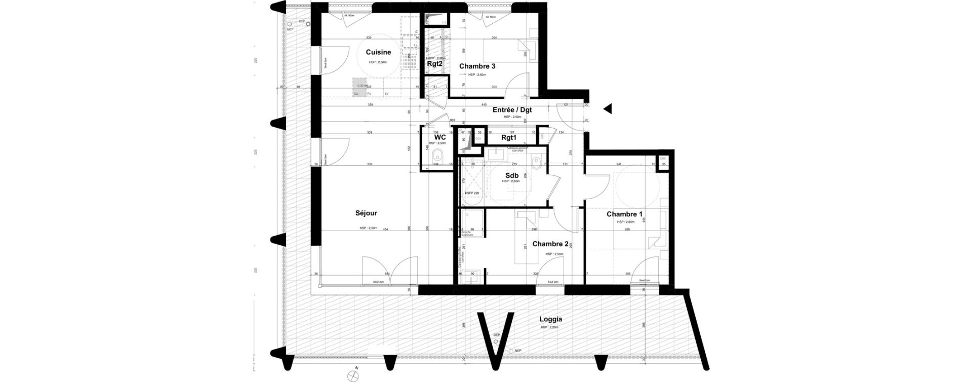Appartement T4 de 86,46 m2 &agrave; Ambilly Etoile