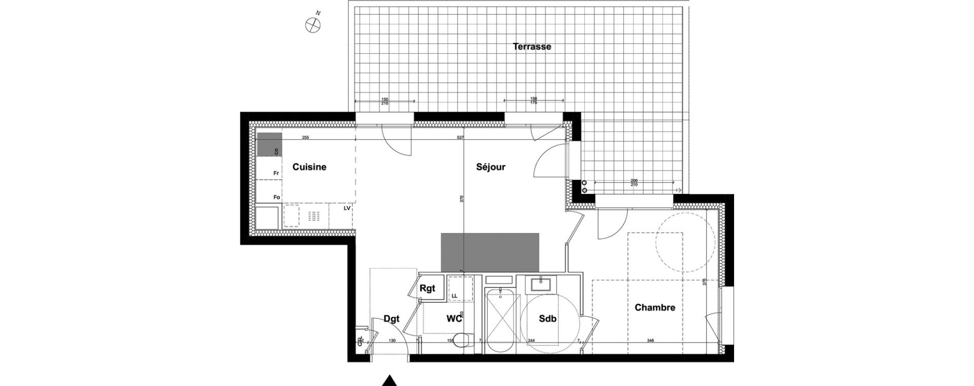 Appartement T2 de 50,00 m2 &agrave; Ambilly Etoile