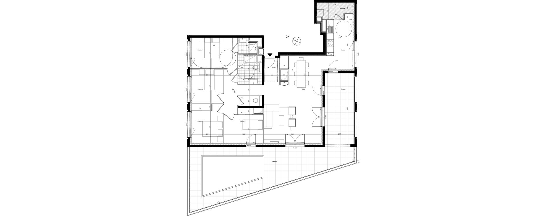 Appartement T5 de 116,60 m2 &agrave; Ambilly Centre