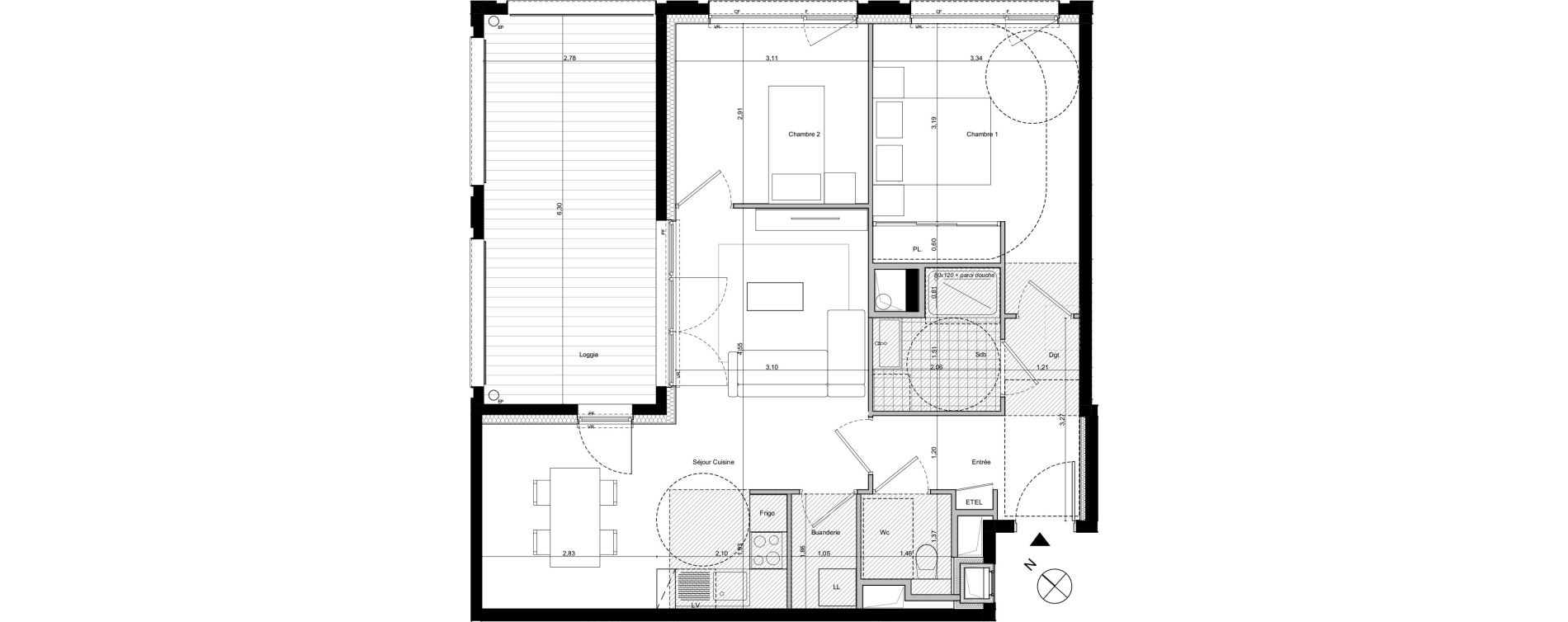 Appartement T3 de 64,38 m2 &agrave; Ambilly Centre
