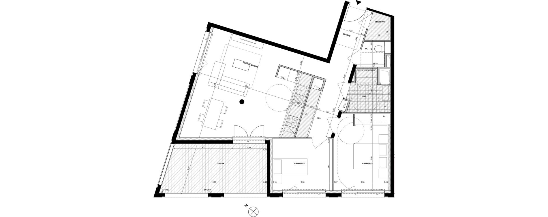 Appartement T3 de 71,48 m2 &agrave; Ambilly Centre