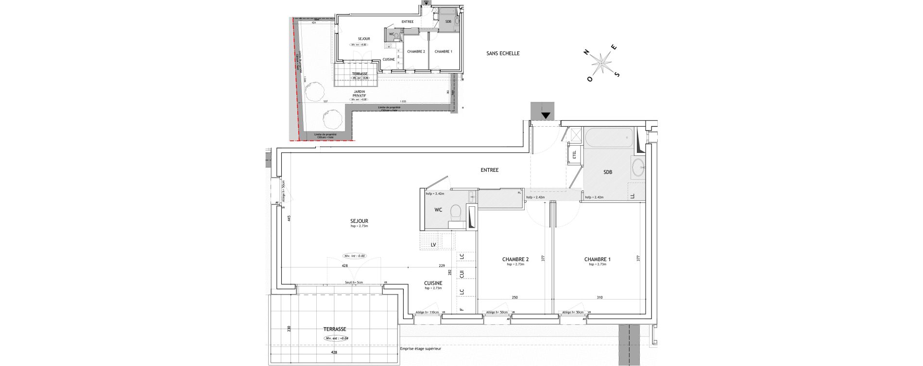 Appartement T3 de 63,58 m2 &agrave; Ambilly Centre