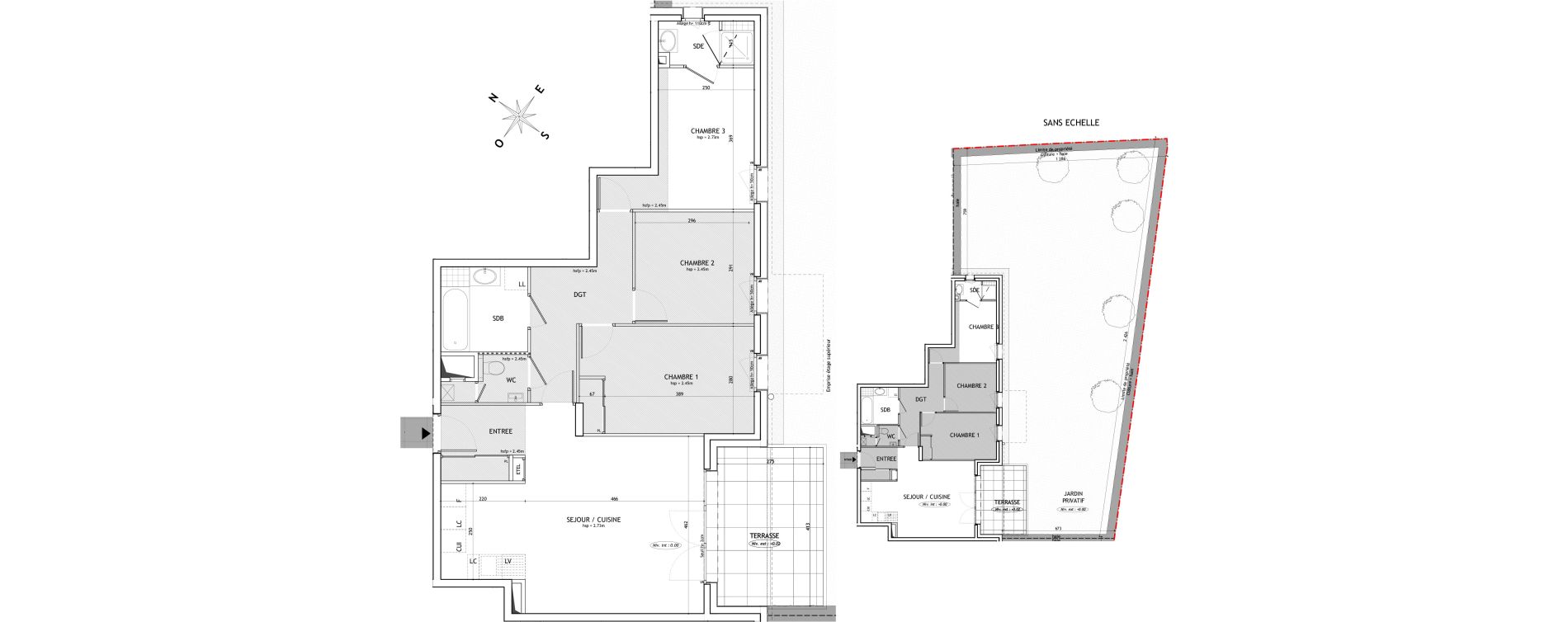 Appartement T4 de 82,06 m2 &agrave; Ambilly Centre