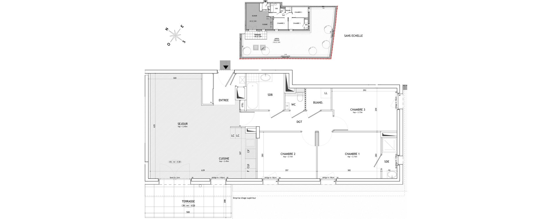 Appartement T4 de 84,45 m2 &agrave; Ambilly Centre