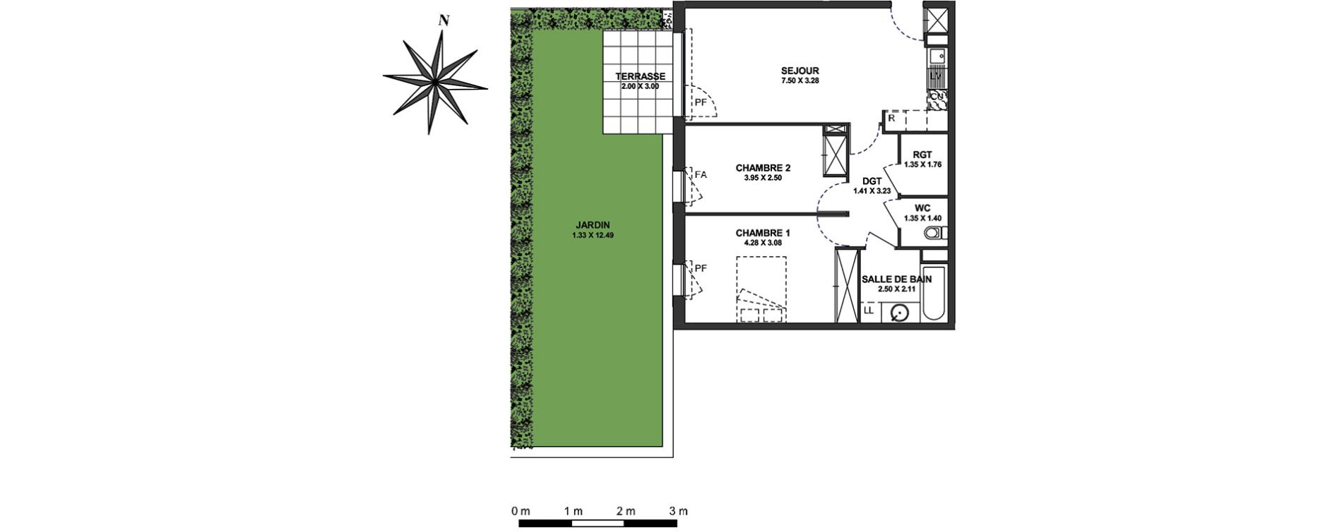 Appartement T3 de 65,82 m2 &agrave; Ambilly Centre