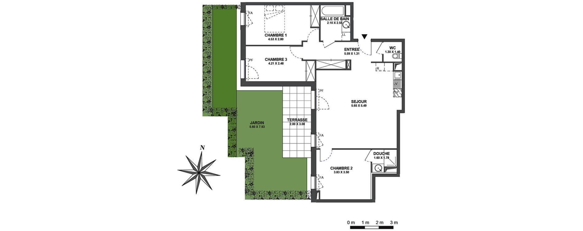 Appartement T4 de 90,72 m2 à Ambilly Centre