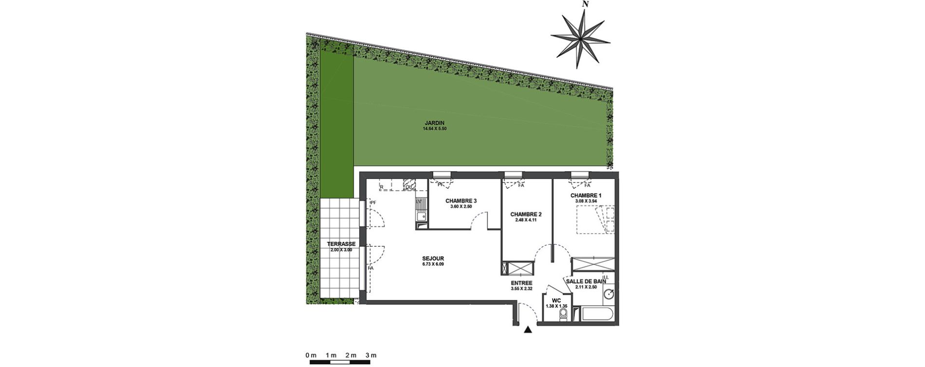 Appartement T4 de 79,14 m2 &agrave; Ambilly Centre