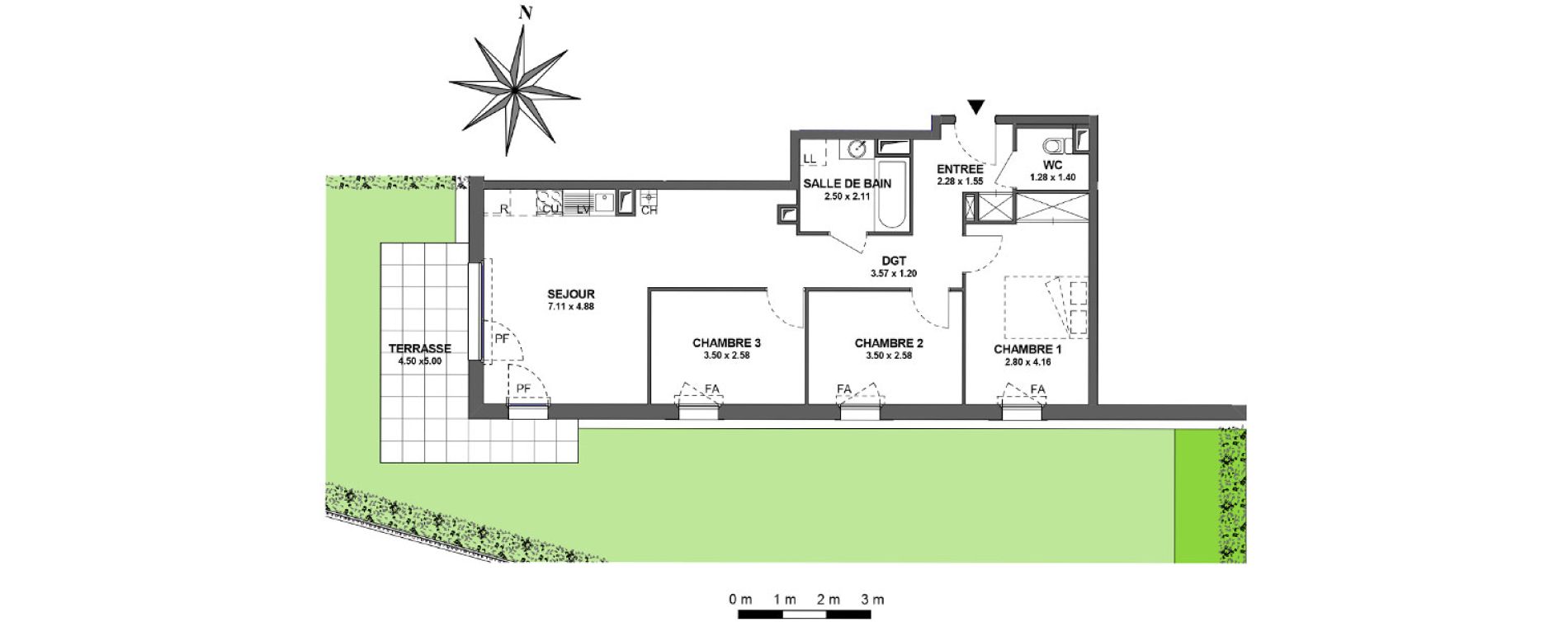 Appartement T4 de 73,47 m2 à Ambilly Centre