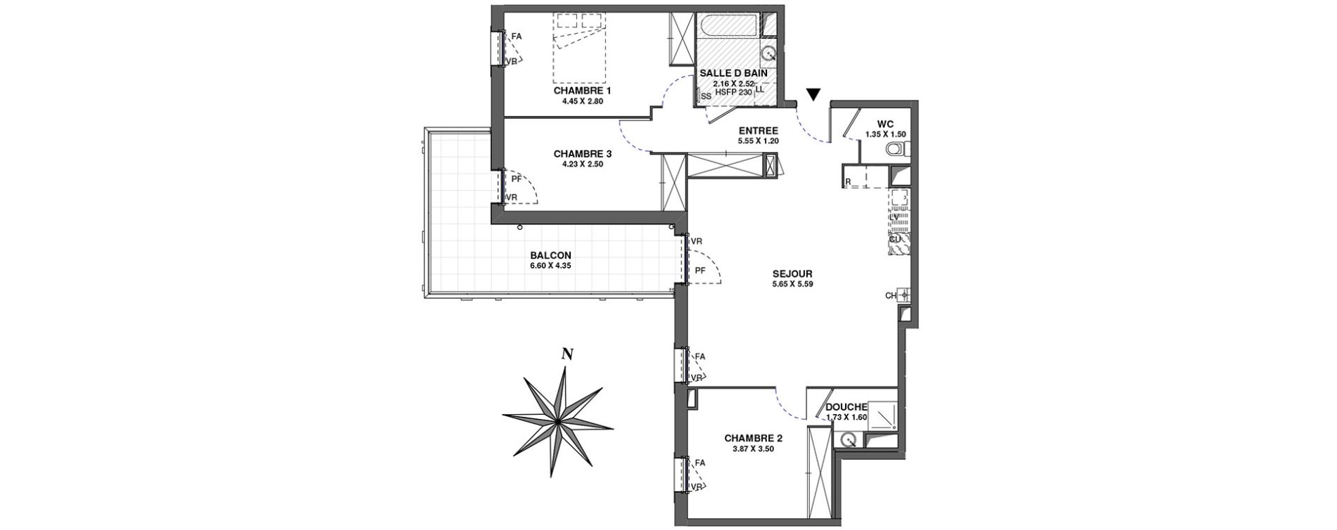 Appartement T4 de 90,46 m2 &agrave; Ambilly Centre