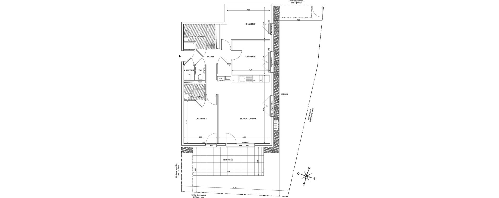 Appartement T4 de 80,74 m2 &agrave; Ambilly Centre