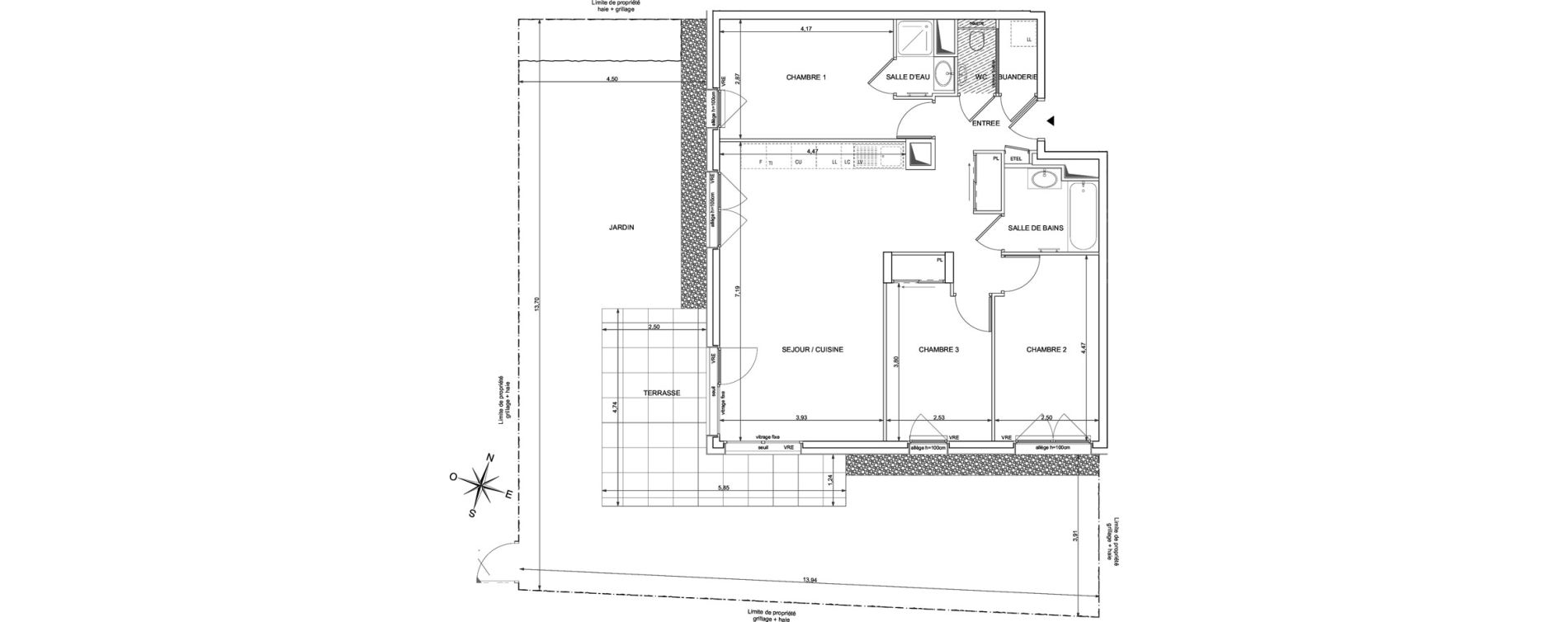 Appartement T4 de 82,62 m2 &agrave; Ambilly Centre