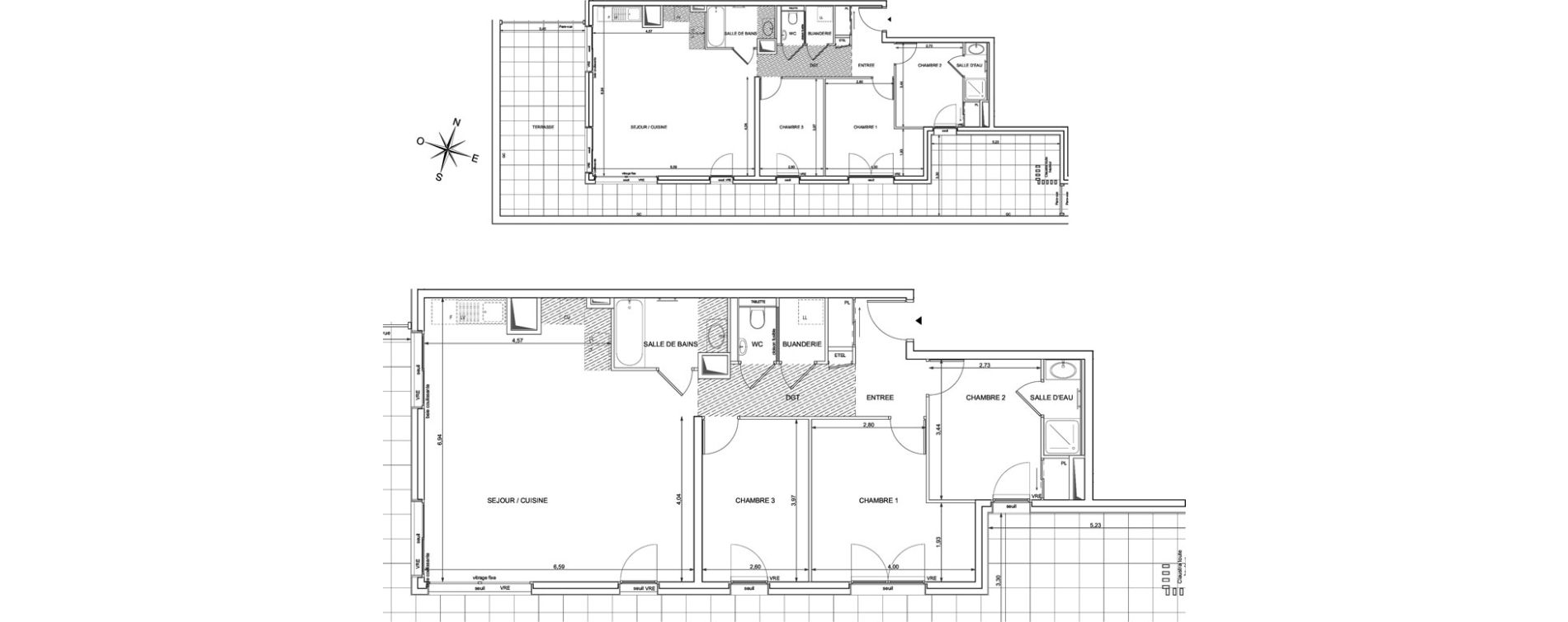 Appartement T4 de 94,61 m2 &agrave; Ambilly Centre