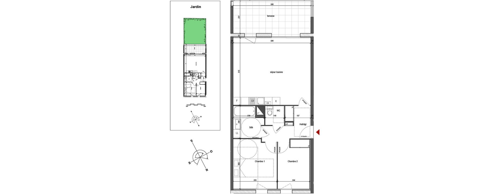 Appartement T3 de 66,30 m2 &agrave; Annecy-Le-Vieux Centre