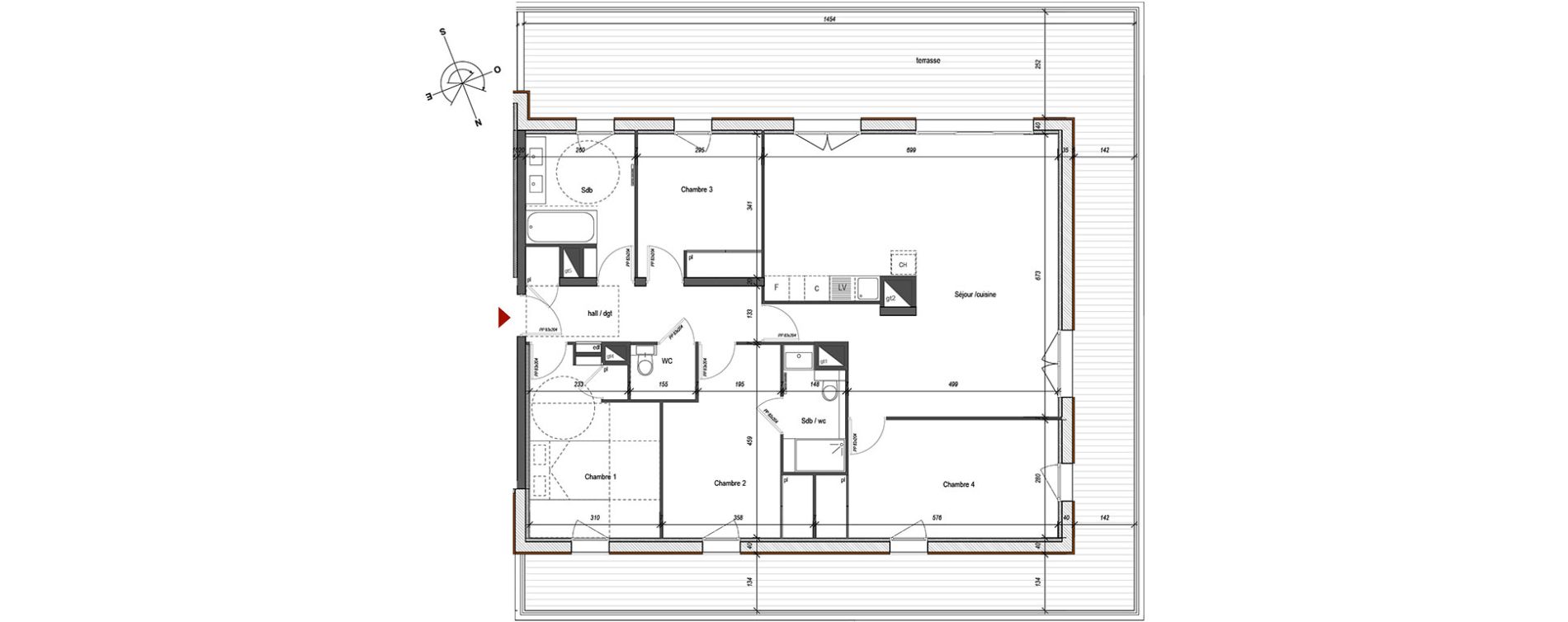 Appartement T5 de 115,20 m2 &agrave; Annecy-Le-Vieux Centre