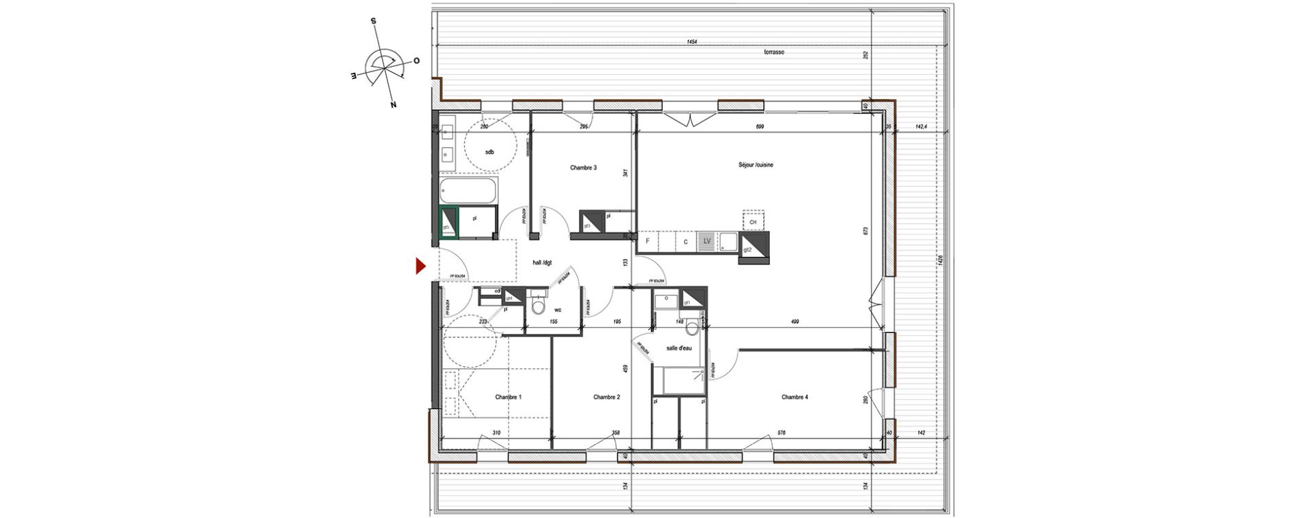 Appartement T5 de 114,80 m2 &agrave; Annecy-Le-Vieux Centre