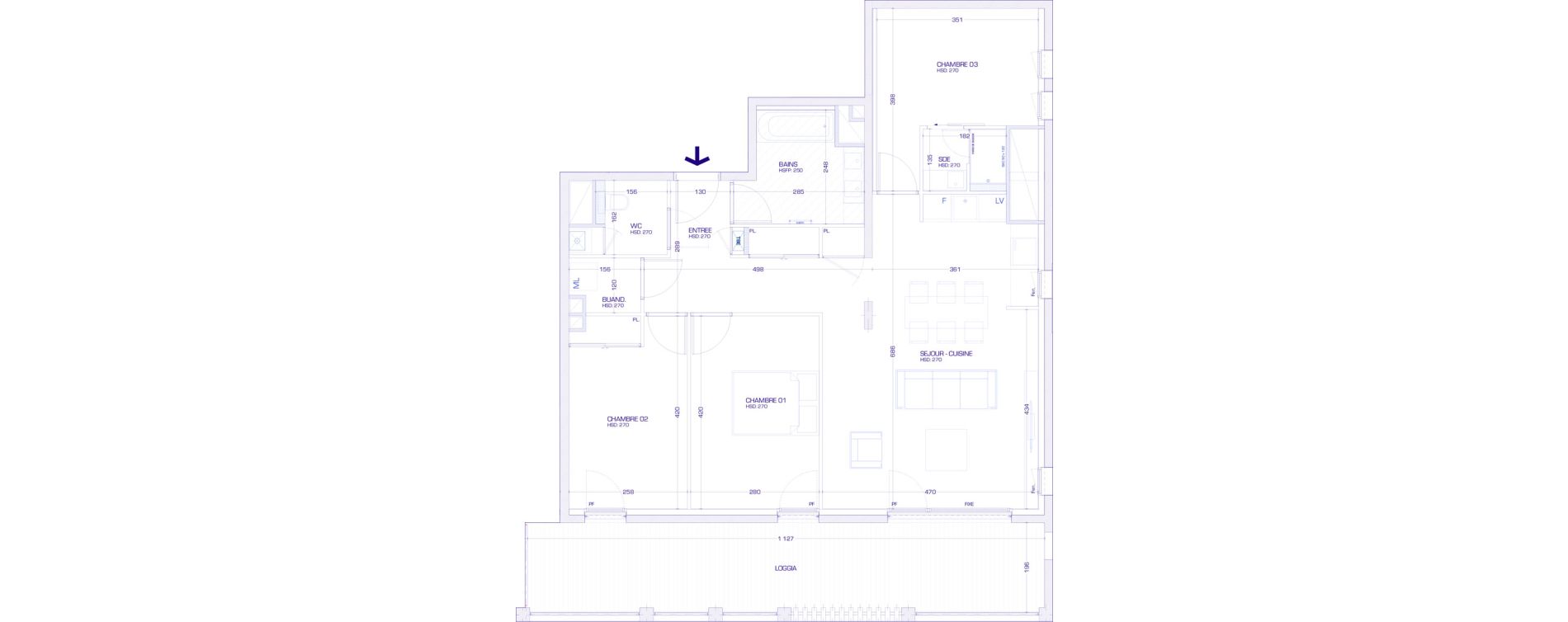 Appartement T4 de 84,12 m2 &agrave; Annecy Meythet
