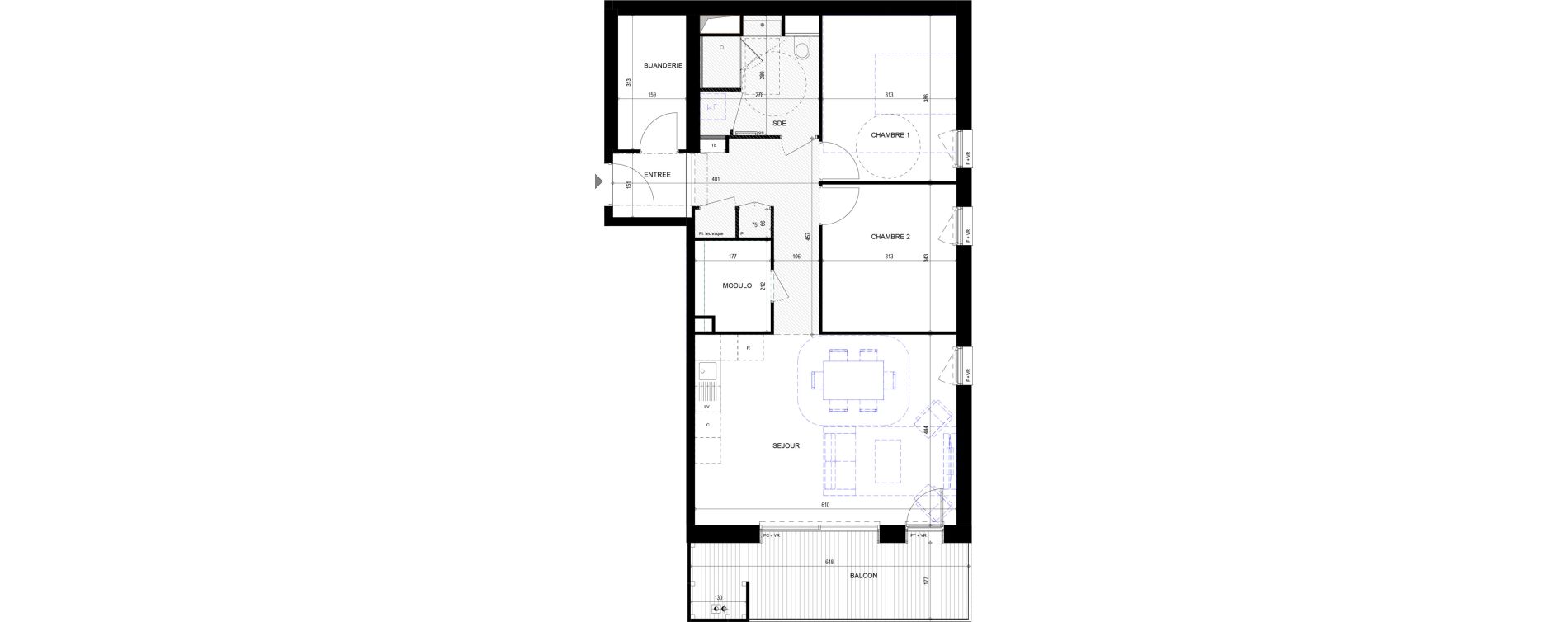 Appartement T3 de 73,77 m2 &agrave; Annecy Vert bois - le pont neuf