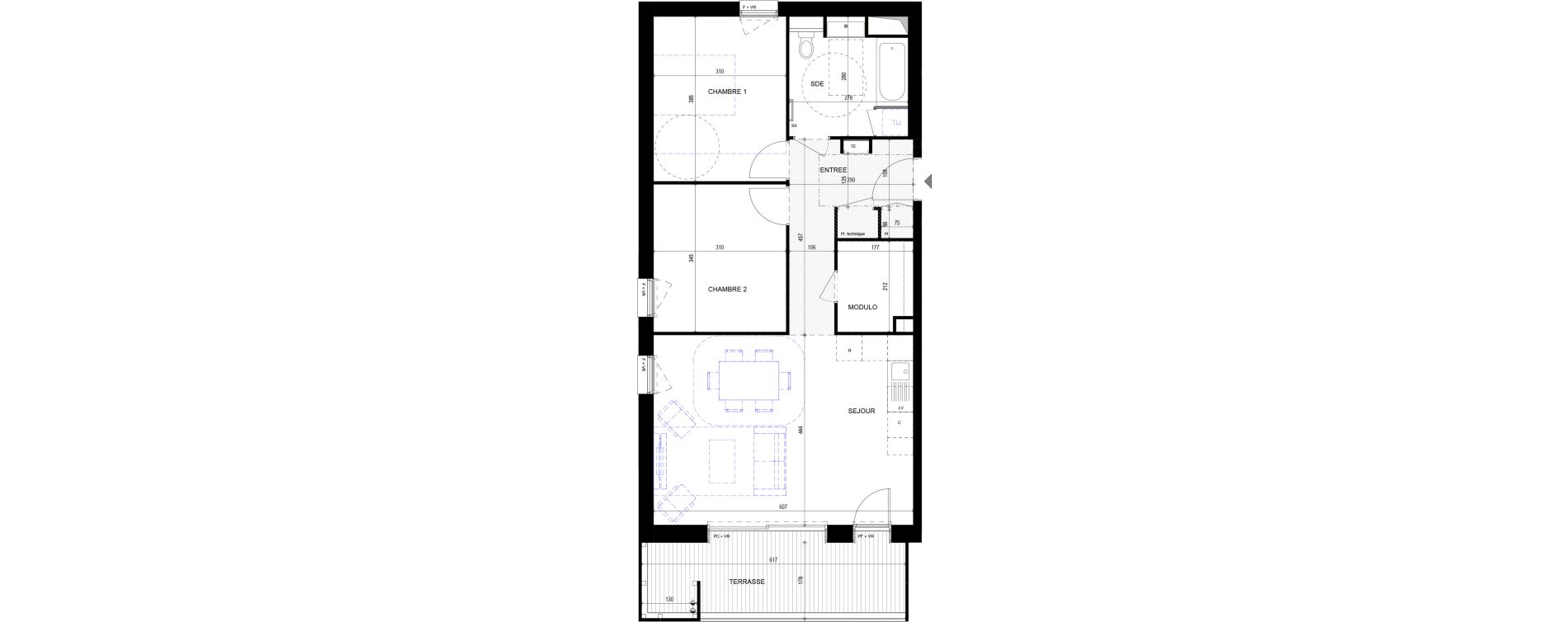 Appartement T3 de 69,13 m2 &agrave; Annecy Vert bois - le pont neuf