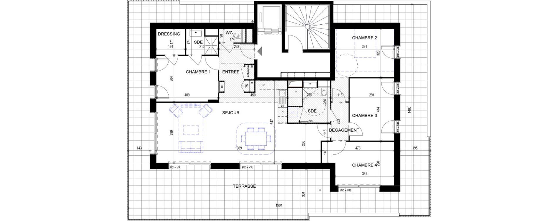 Appartement T5 de 121,13 m2 &agrave; Annecy Vert bois - le pont neuf