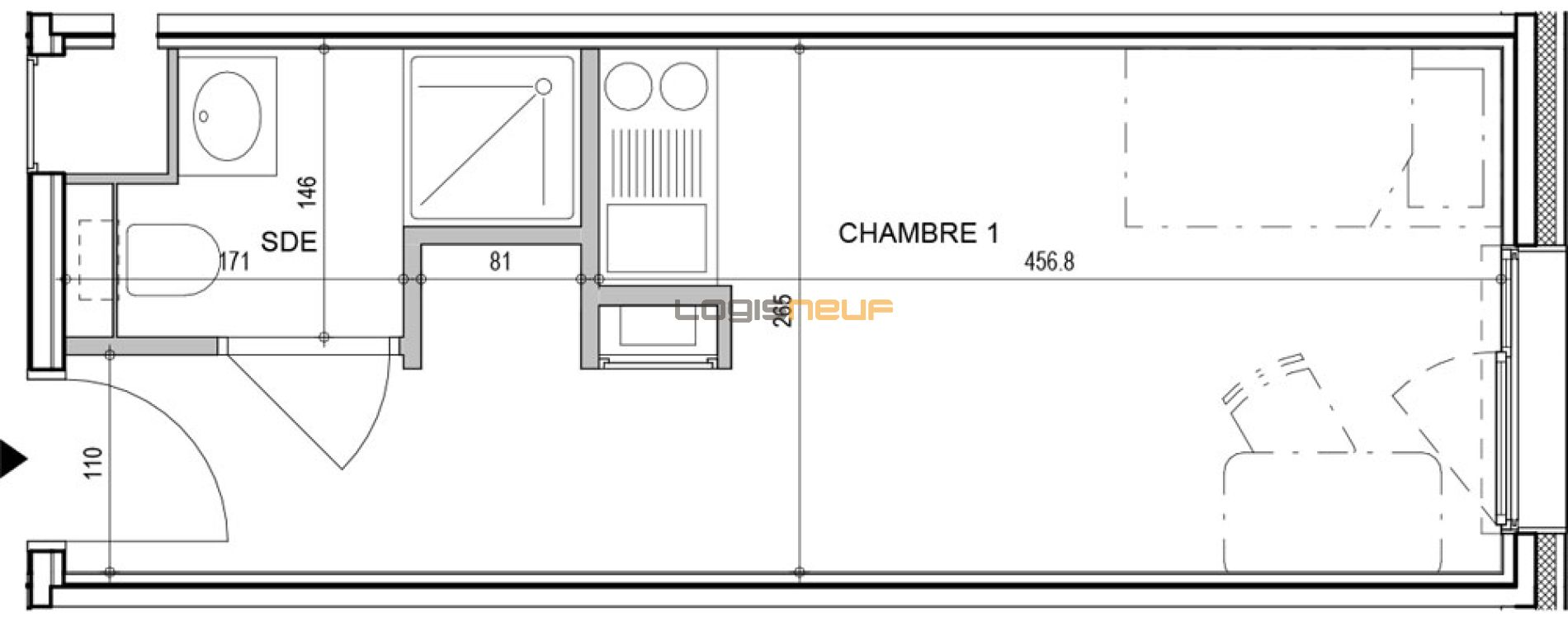 Plan Appartement T1 De 18 36 M Annecy R sidence N 225179 N 495