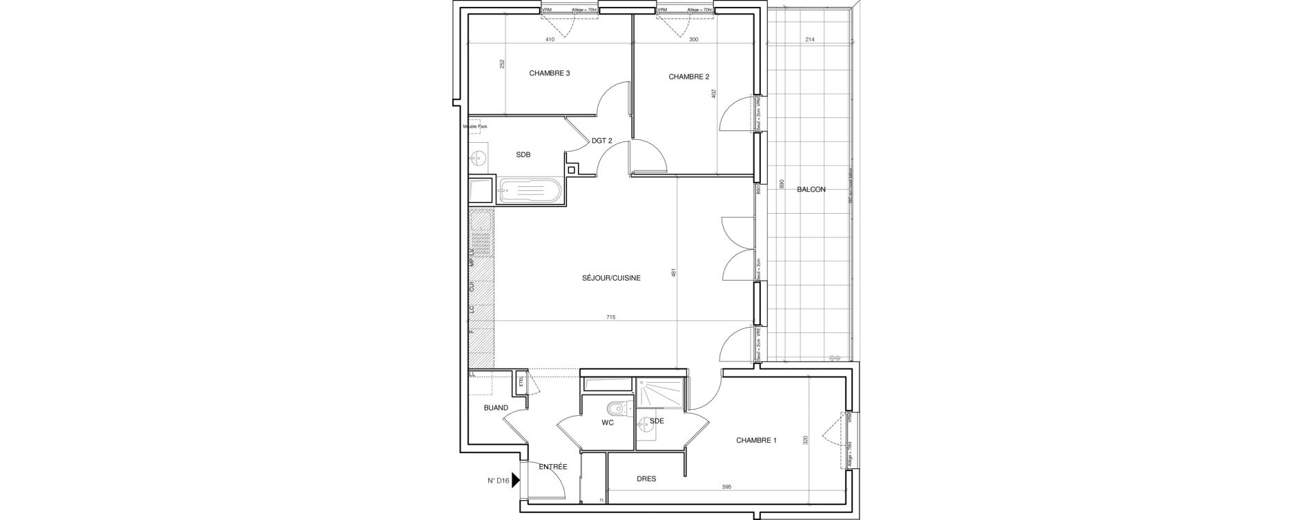 Appartement T4 de 89,10 m2 &agrave; Annecy Les hirondelles