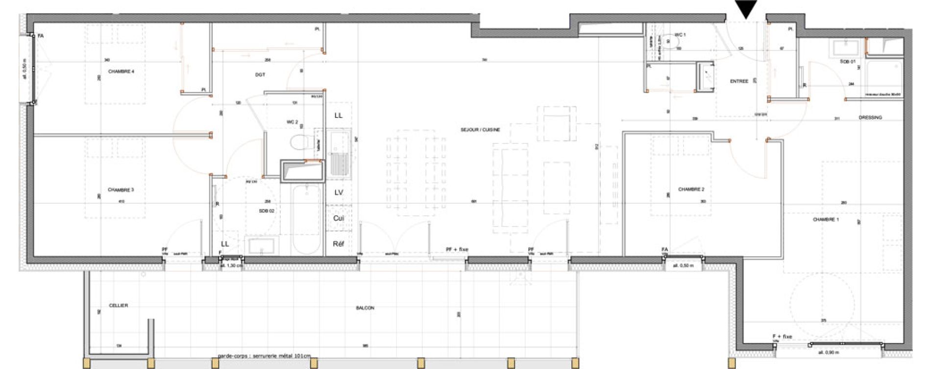 Appartement T5 de 111,90 m2 &agrave; Annecy Centre ville - vieille ville - marquisats
