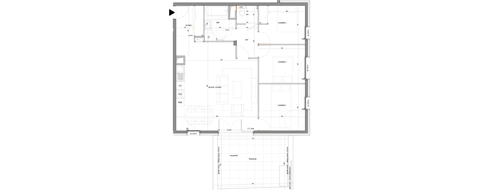 Appartement T4 de 80,15 m2 &agrave; Annecy Centre ville - vieille ville - marquisats