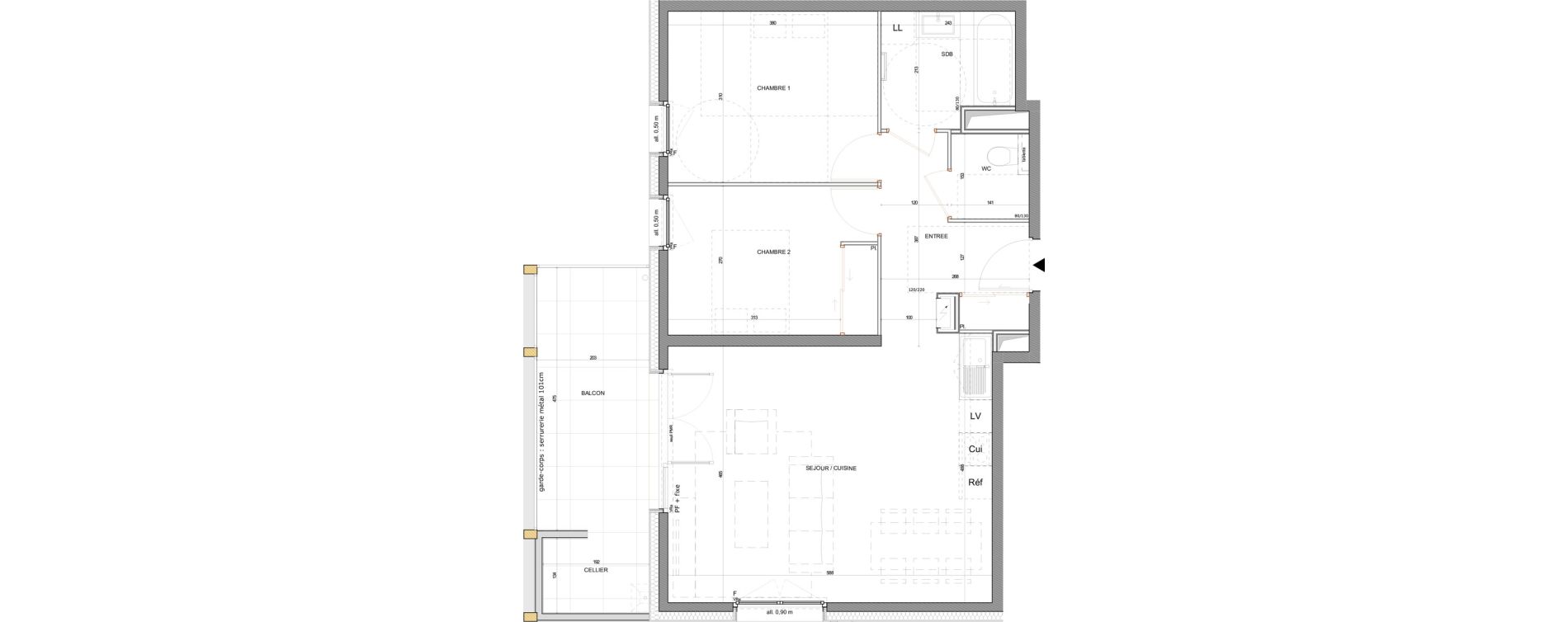 Appartement T3 de 63,50 m2 &agrave; Annecy Centre ville - vieille ville - marquisats