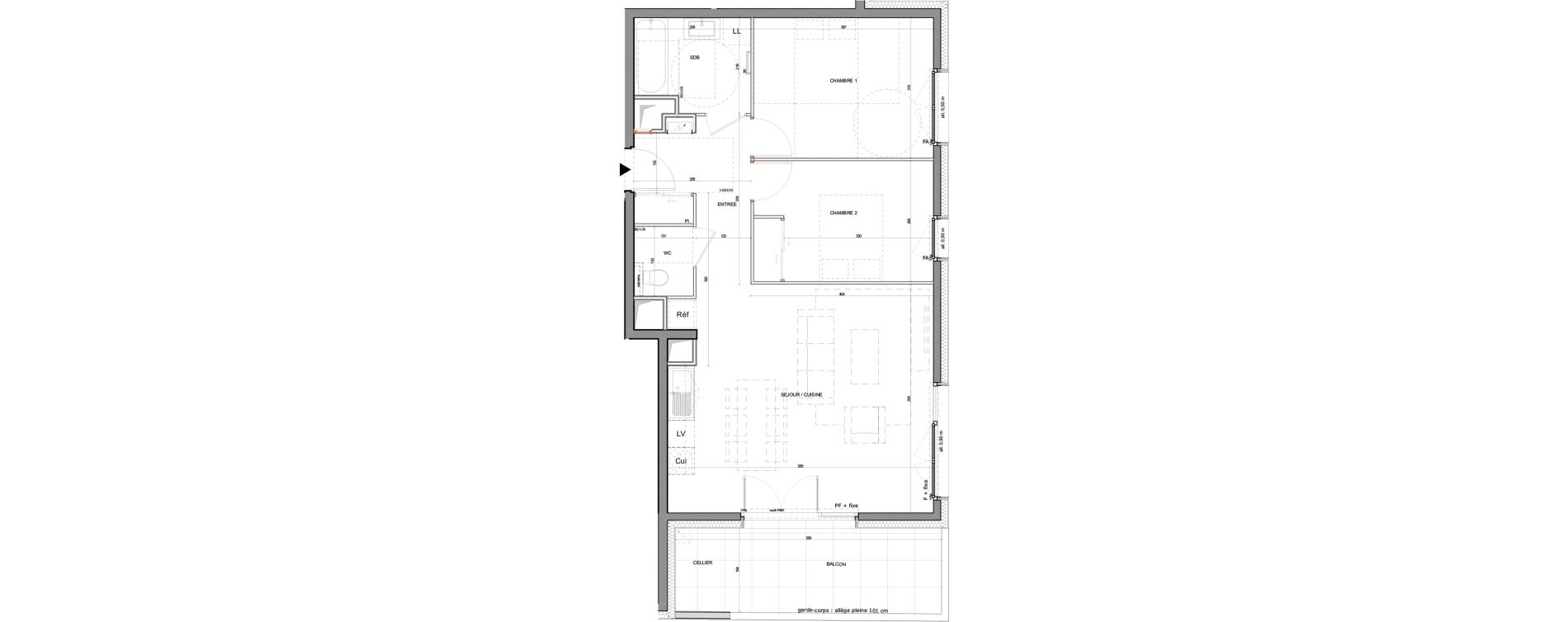 Appartement T3 de 65,85 m2 &agrave; Annecy Centre ville - vieille ville - marquisats