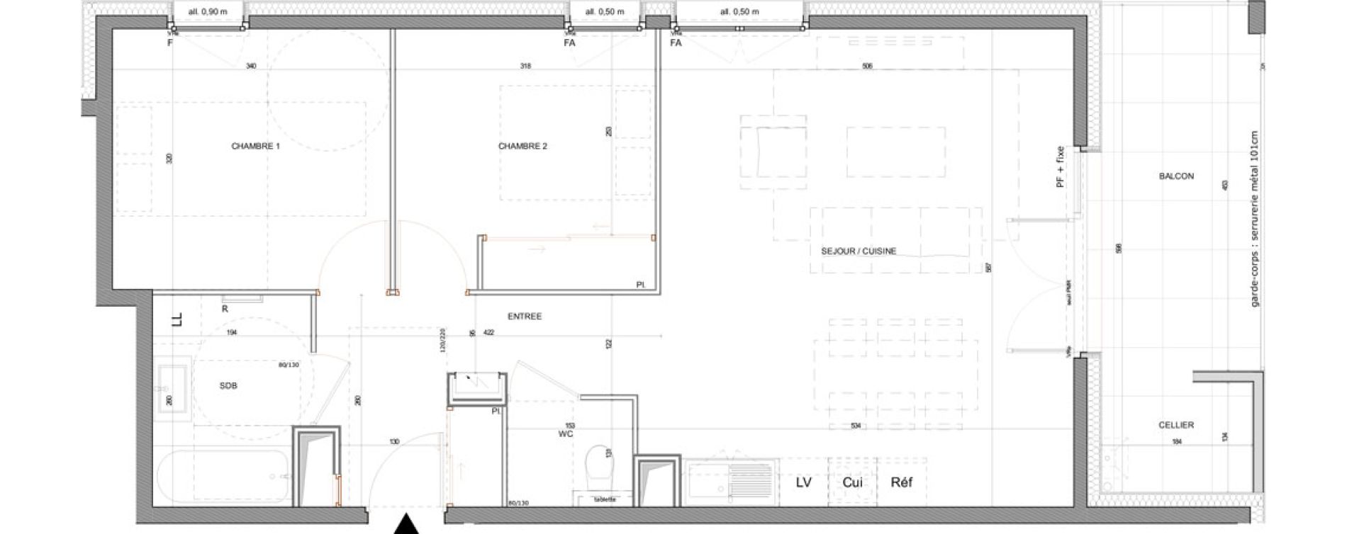 Appartement T3 de 65,11 m2 &agrave; Annecy Centre ville - vieille ville - marquisats