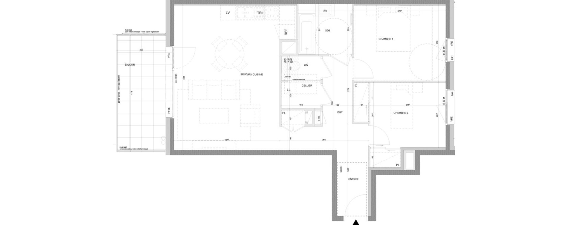 Appartement T3 de 68,11 m2 &agrave; Annecy Centre ville - vieille ville - marquisats