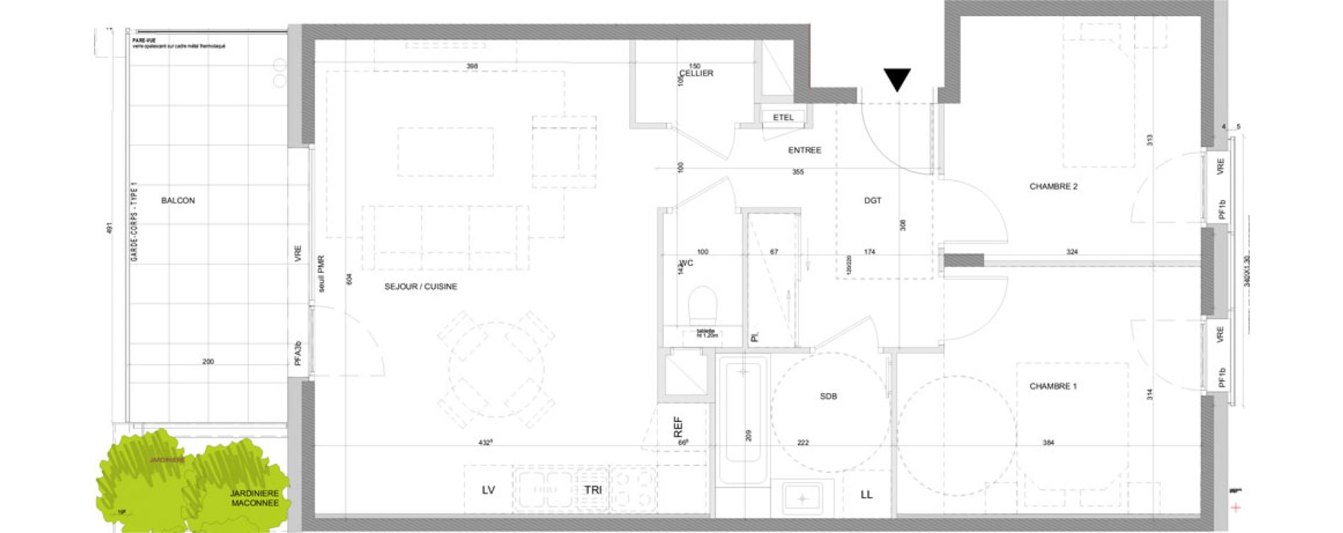 Appartement T3 de 63,29 m2 &agrave; Annecy Centre ville - vieille ville - marquisats