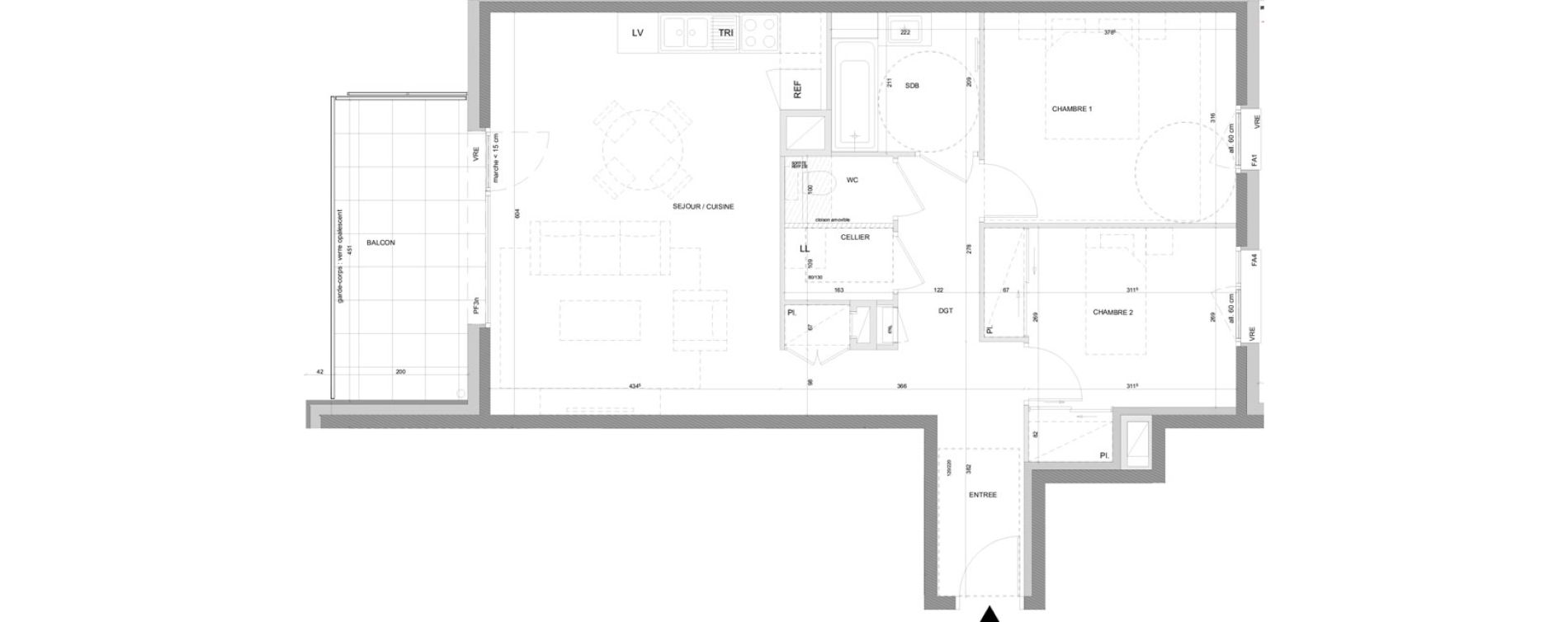 Appartement T3 de 68,65 m2 &agrave; Annecy Centre ville - vieille ville - marquisats