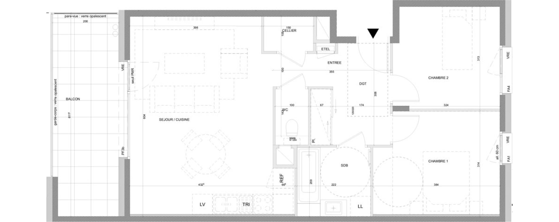 Appartement T3 de 63,29 m2 &agrave; Annecy Centre ville - vieille ville - marquisats