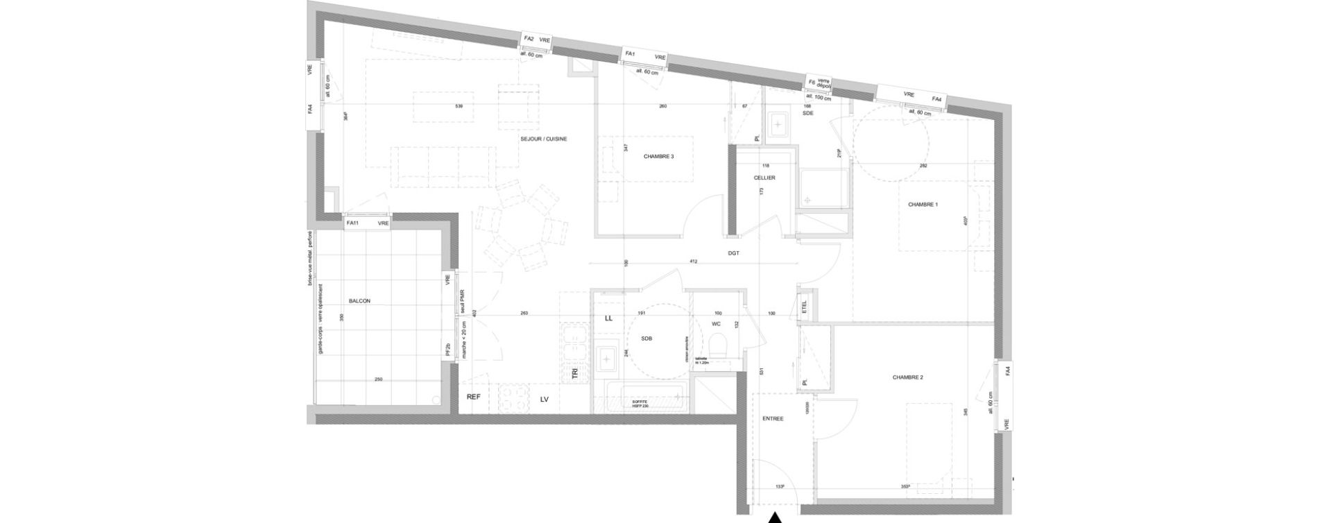 Appartement T4 de 84,32 m2 &agrave; Annecy Centre ville - vieille ville - marquisats