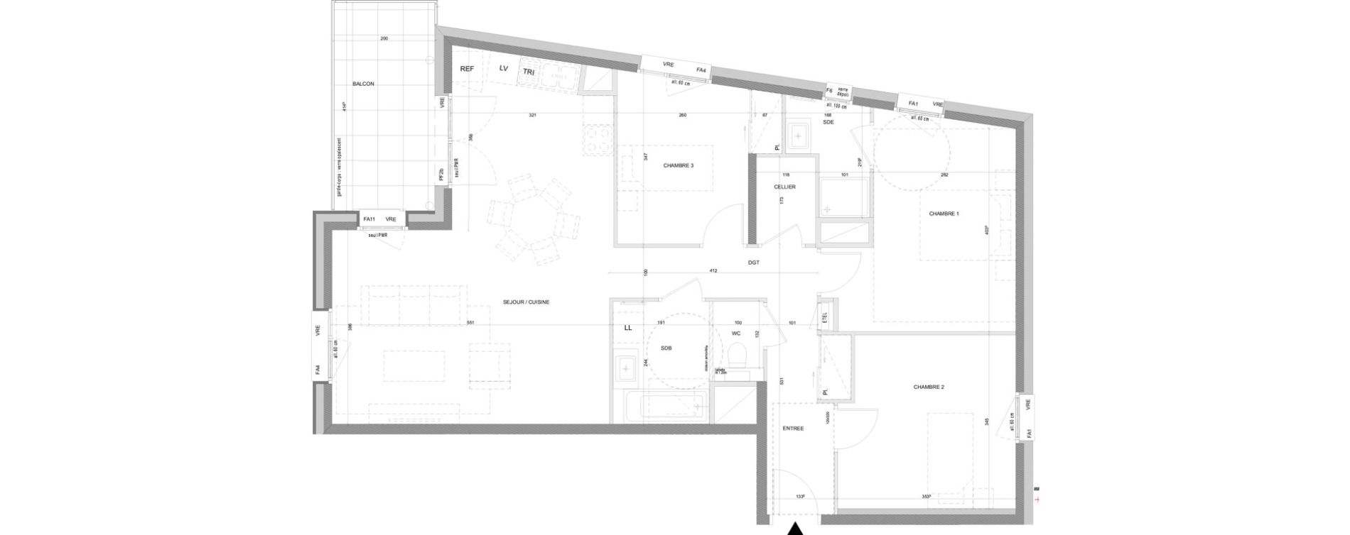 Appartement T4 de 87,45 m2 &agrave; Annecy Centre ville - vieille ville - marquisats