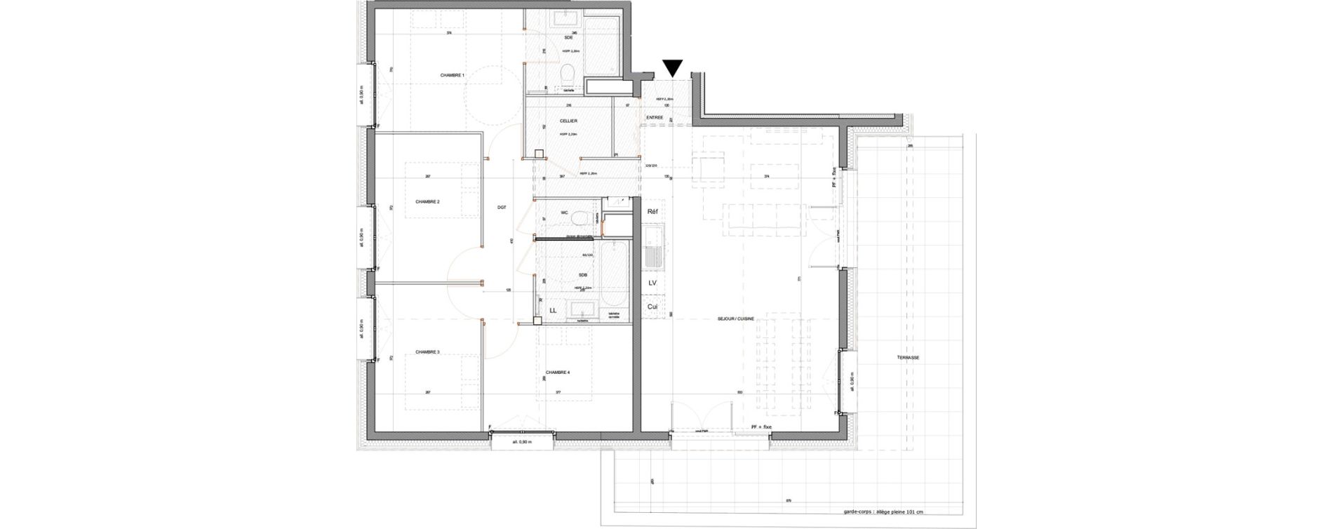 Appartement T5 de 104,84 m2 &agrave; Annecy Centre ville - vieille ville - marquisats