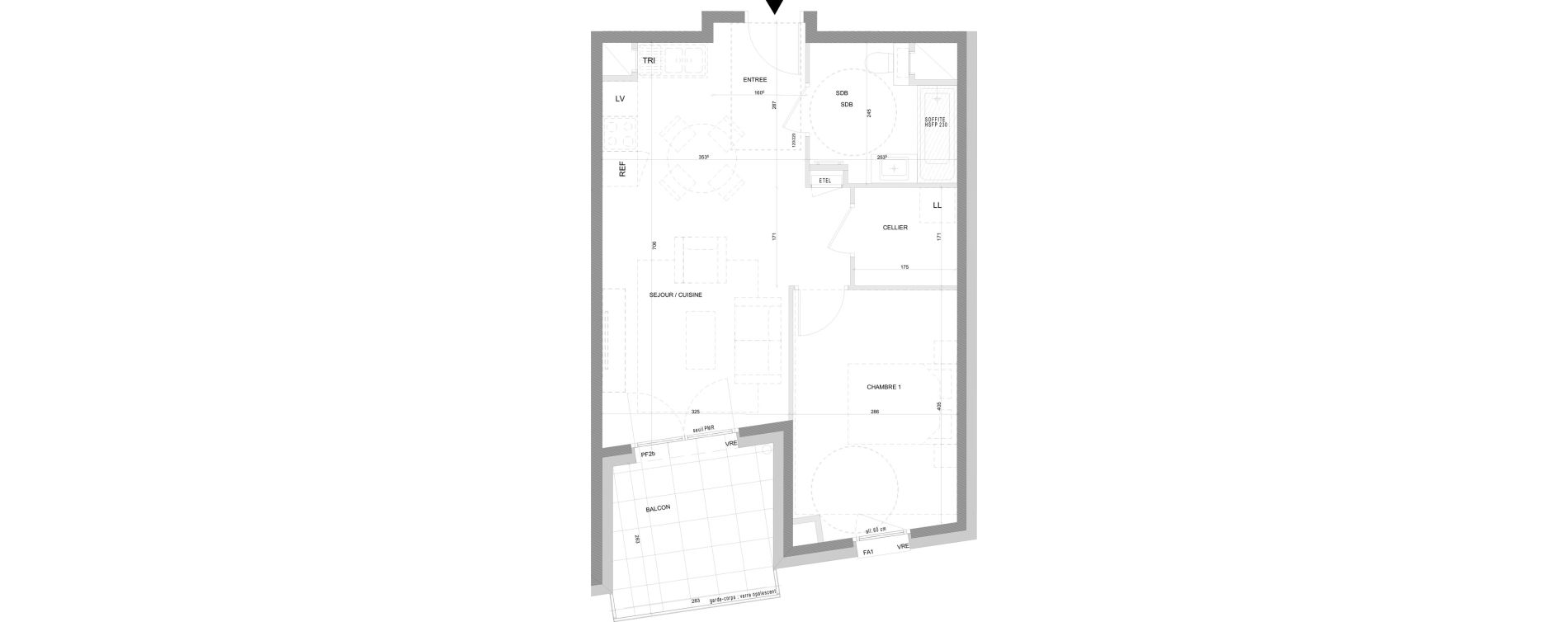 Appartement T2 de 45,13 m2 &agrave; Annecy Centre ville - vieille ville - marquisats