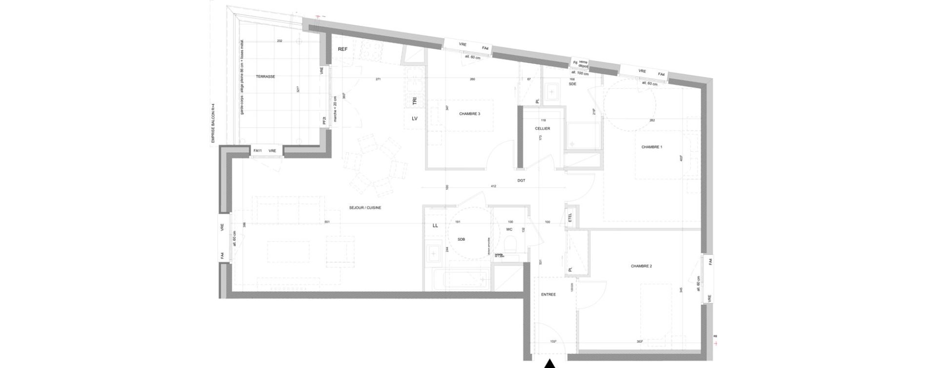Appartement T4 de 85,63 m2 &agrave; Annecy Centre ville - vieille ville - marquisats