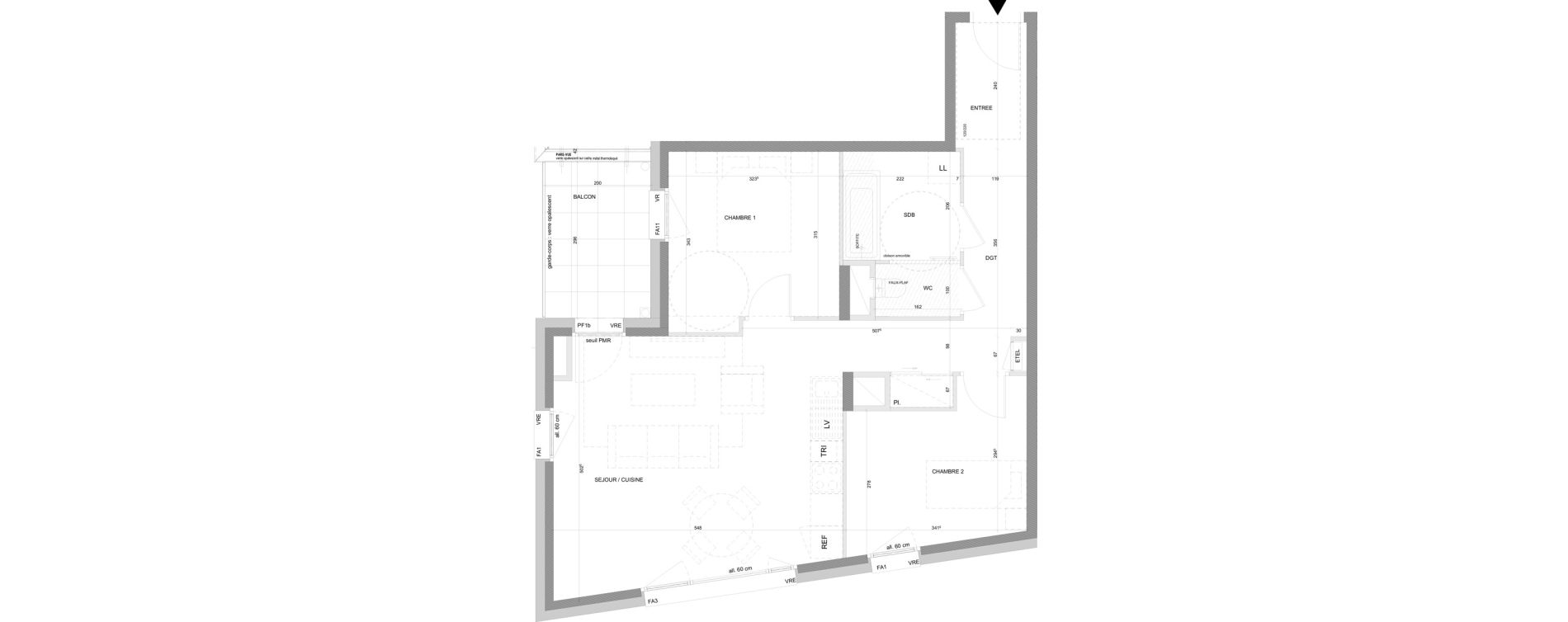 Appartement T3 de 62,62 m2 &agrave; Annecy Centre ville - vieille ville - marquisats