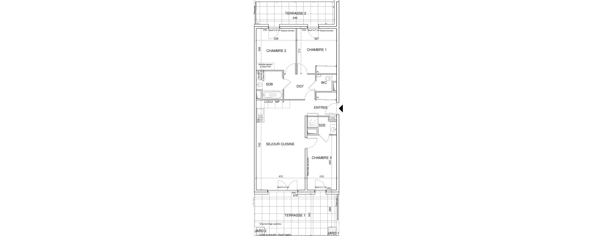 Appartement T4 de 83,80 m2 &agrave; Annecy Les hirondelles
