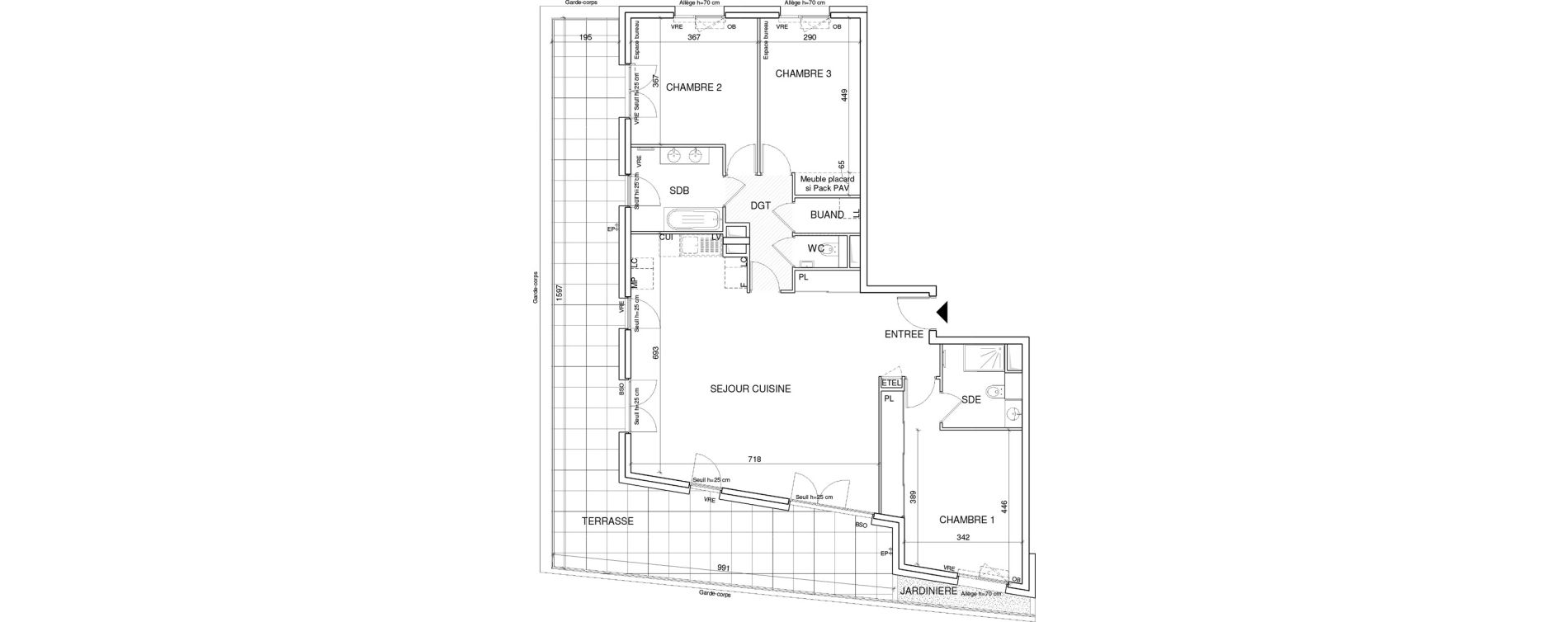 Appartement T4 de 118,50 m2 &agrave; Annecy Les hirondelles