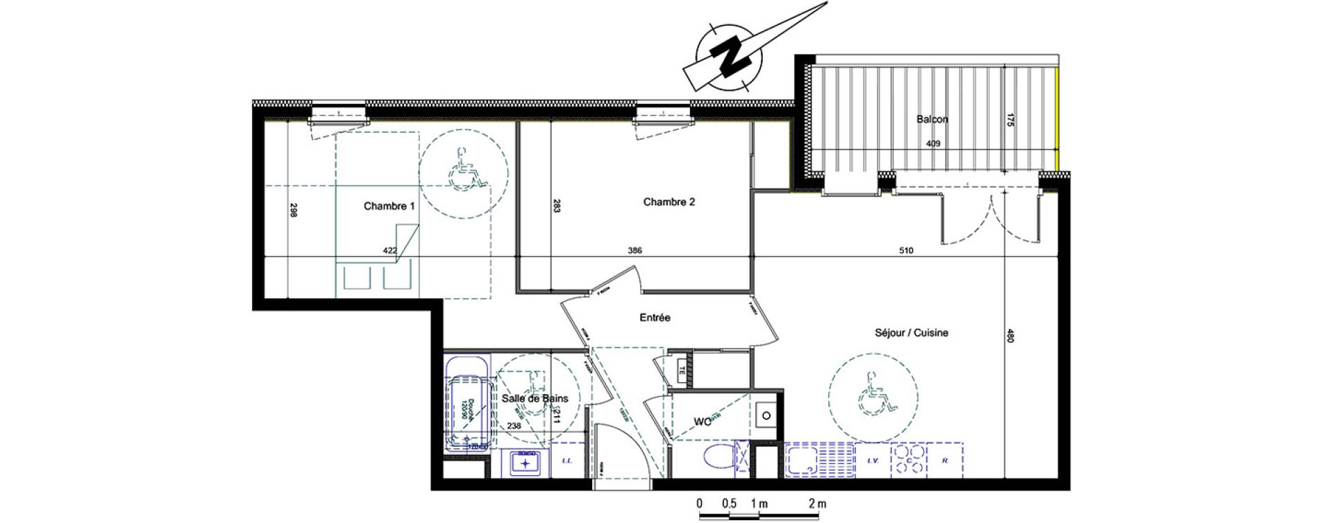 Appartement T3 de 62,73 m2 &agrave; Annemasse Centre