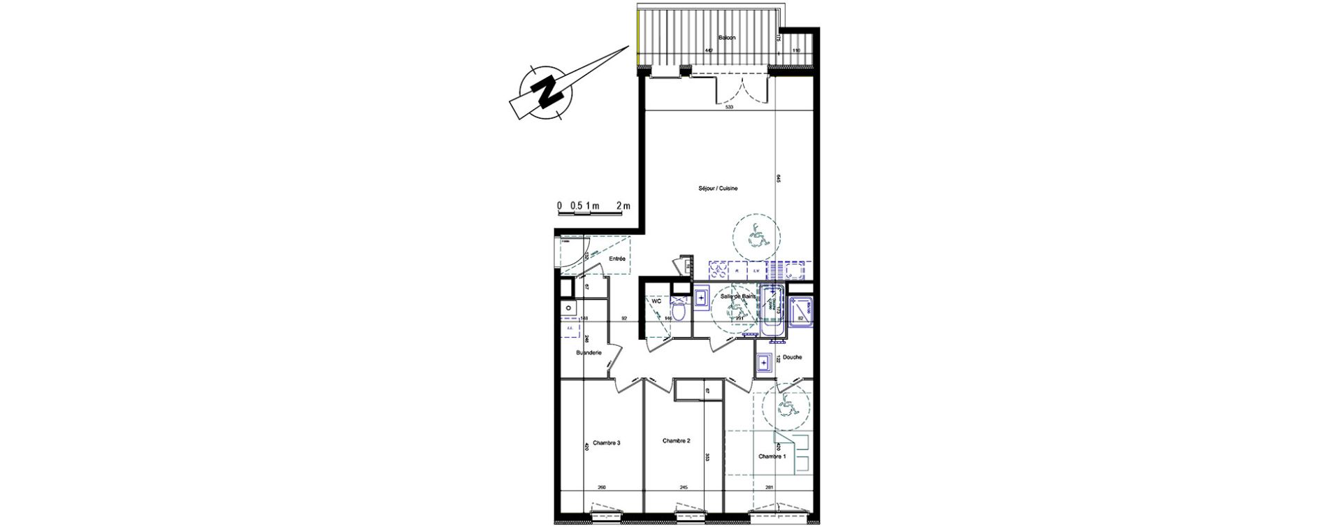 Appartement T4 de 92,42 m2 &agrave; Annemasse Centre