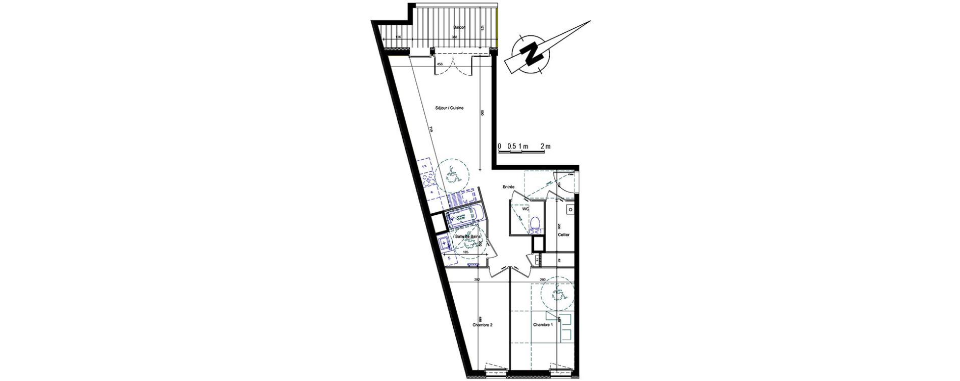 Appartement T3 de 66,41 m2 &agrave; Annemasse Centre
