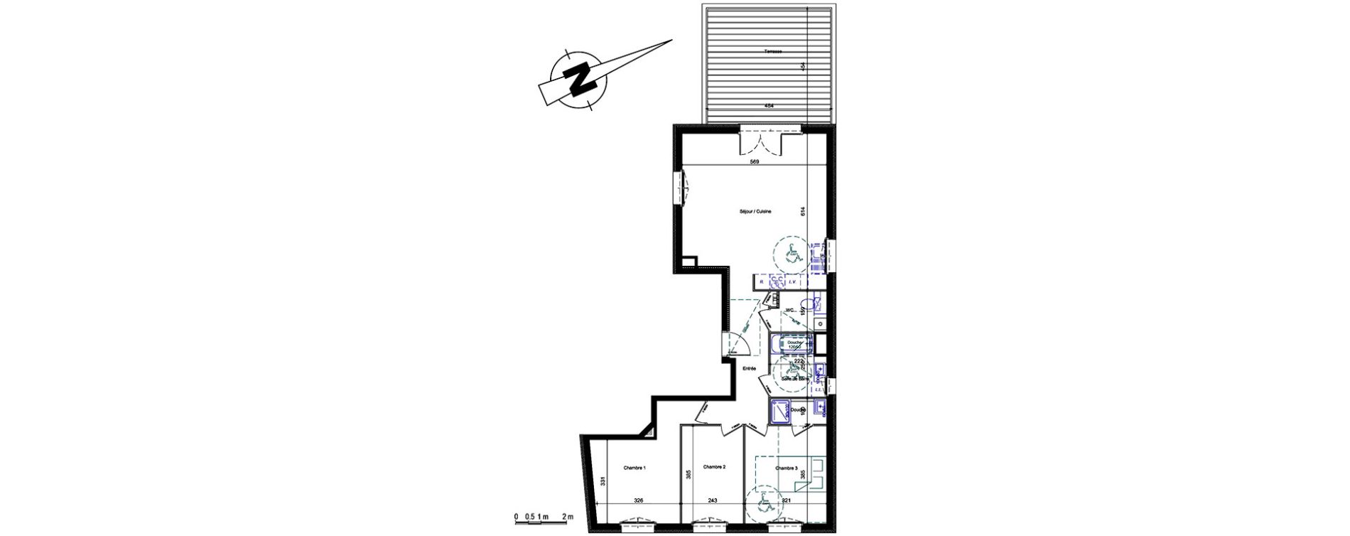 Appartement T4 de 86,90 m2 &agrave; Annemasse Centre