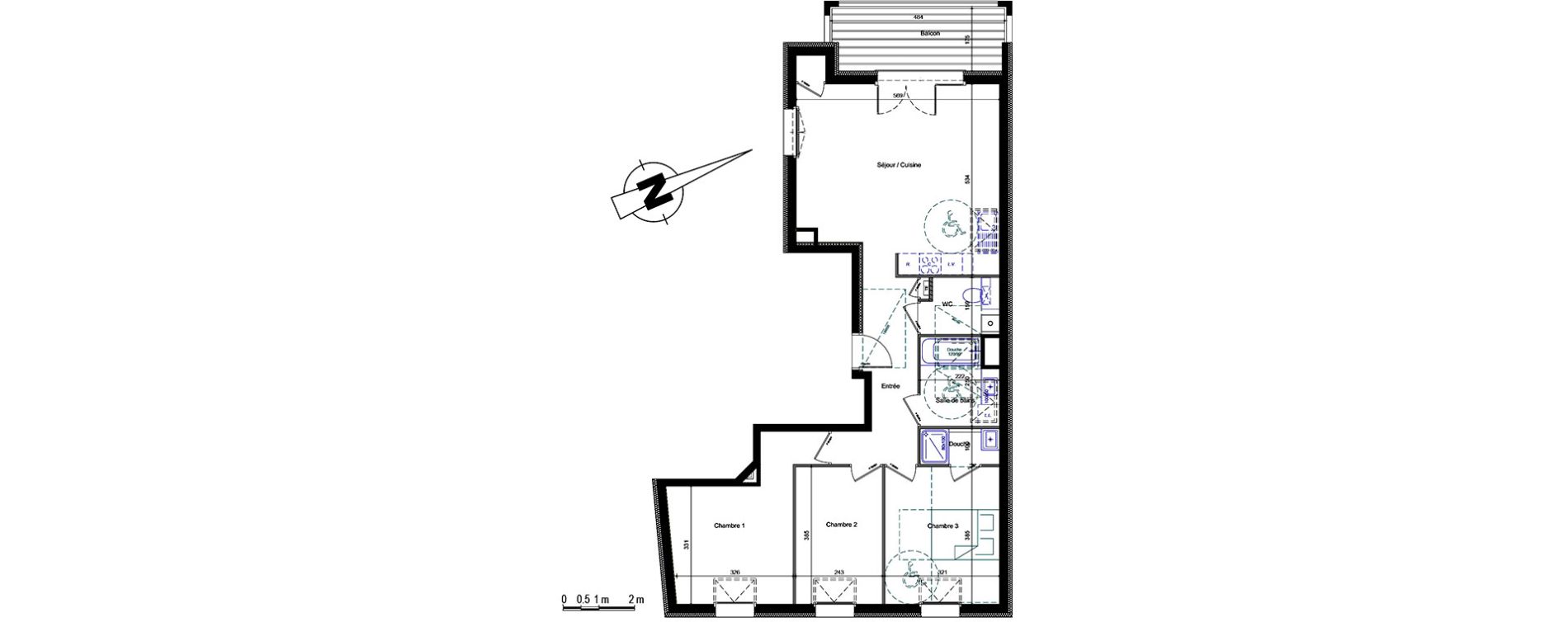 Appartement T4 de 82,98 m2 &agrave; Annemasse Centre